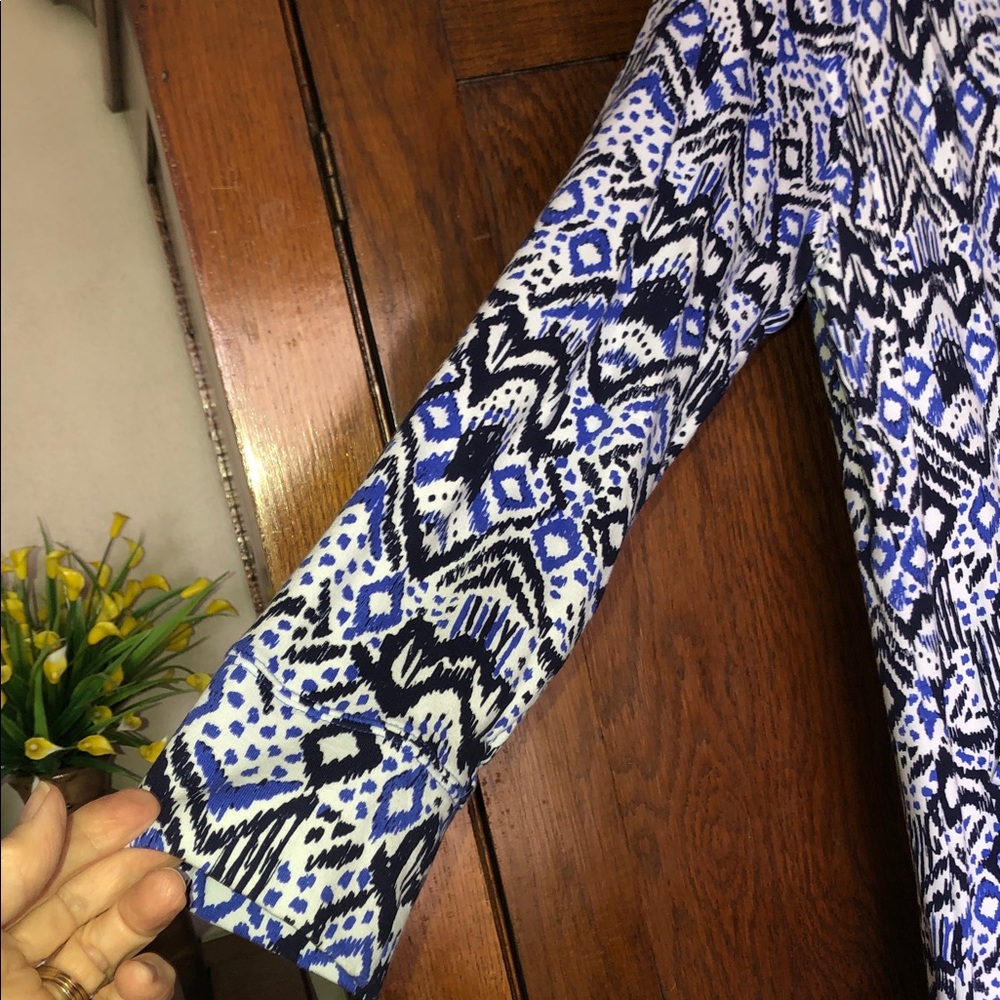 Lilly Pulitzer Oh My Cod Beckon Blue Skipper Dress Women’s Size Large - Picture 10 of 13
